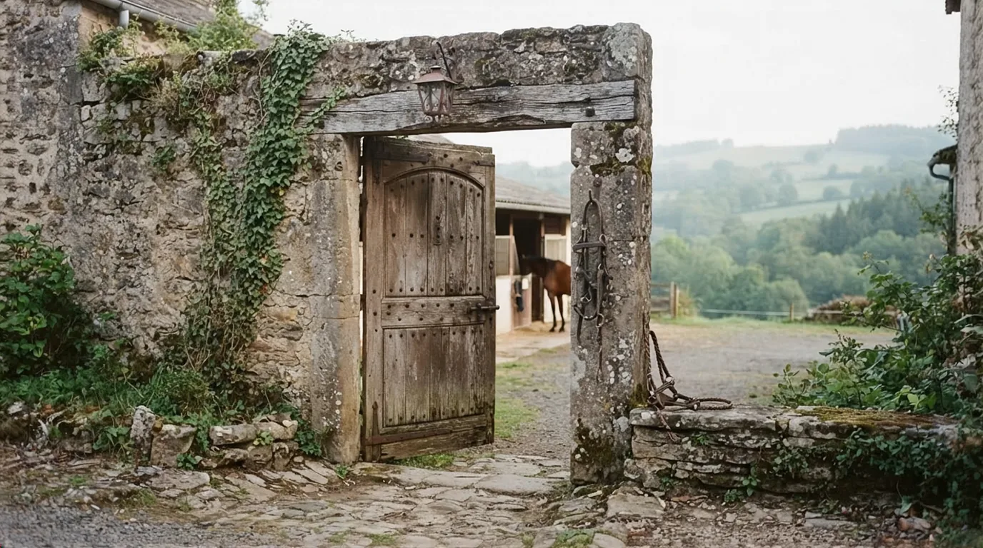 Entrée du Domaine de Merys, centre équestre à Fraisse