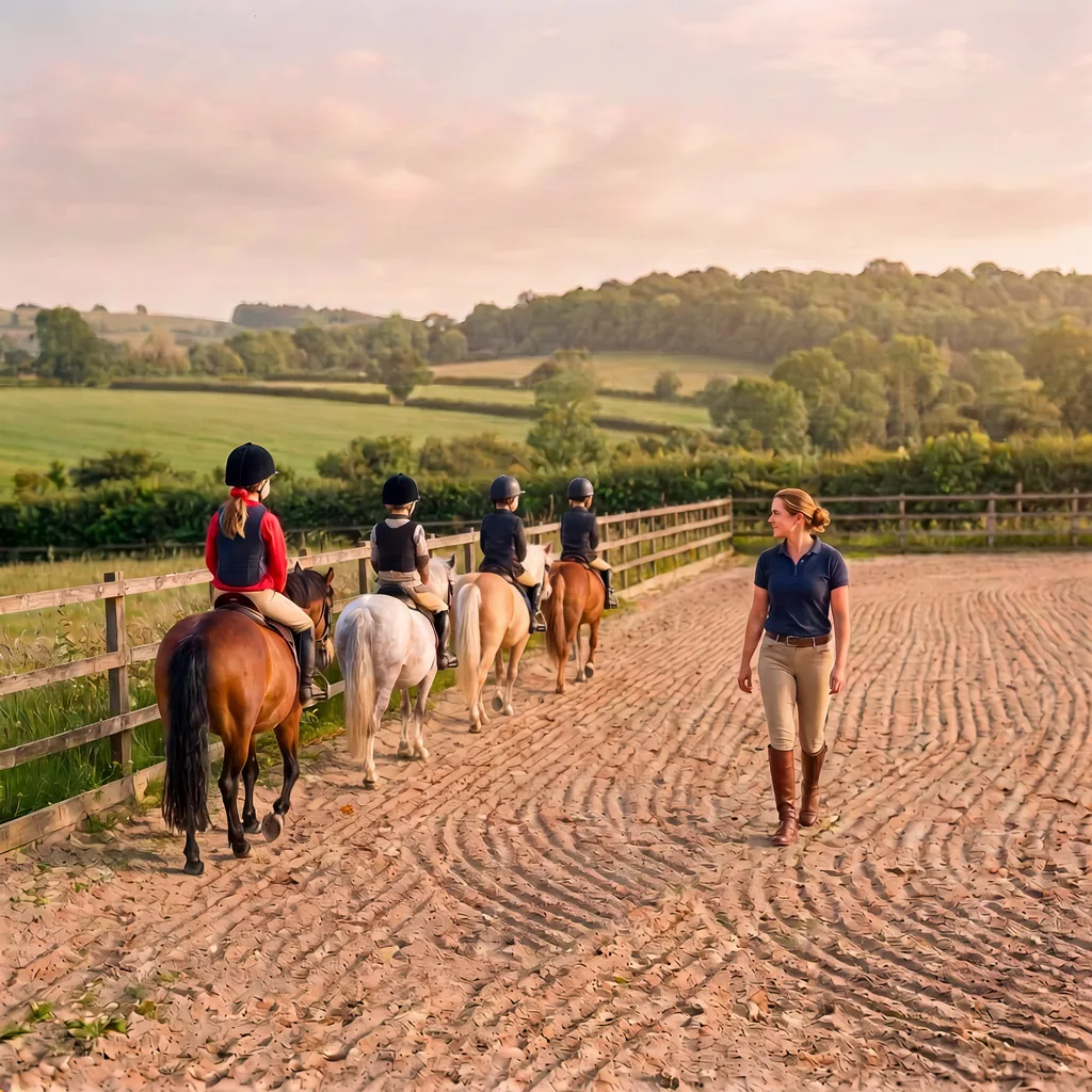 Cours de poney à Fraisse, Dordogne